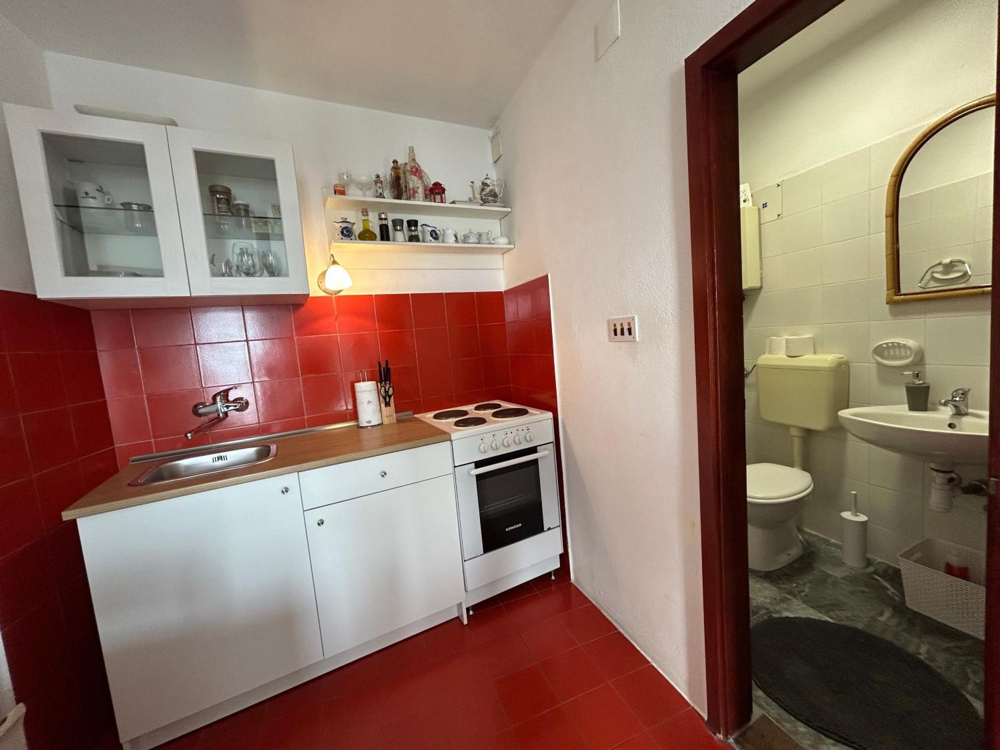 Seafront Studio Apartment+Balcony Podgora Exterior foto